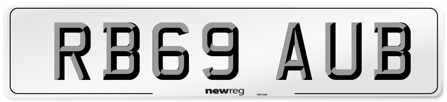 RB69 AUB Number Plate from New Reg